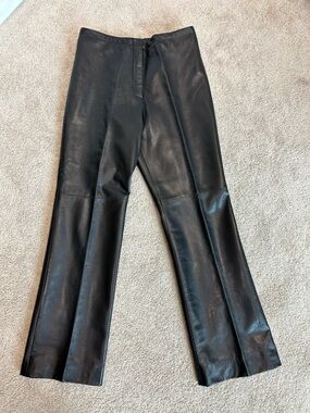 Vintage Danier Leather black leather pants